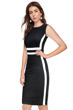 Picture of striped Knee Length Bodycon Dress