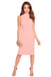 Picture of Mock neck Knee length Bodycon Dress