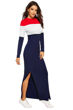 Picture of Hem Cut Full Sleeve Maxi Dress