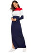 Picture of Hem Cut Full Sleeve Maxi Dress