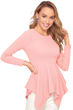 Picture of Full sleeve Round Neck Peplum Top