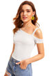 Picture of Open shoulder Slim Fit T-shirt