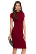 Picture of Cap Sleeve Knee length Bodycon Dress