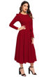 Picture of Full Sleeve belted Midi maxi Dress