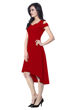 Picture of Cold Sleeve Sweetheart Neck UP Down Midi Dress