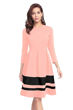 Picture of 3/4 Sleeve Knee length Skater Dress