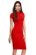 Picture of Cap Sleeve Knee length Bodycon Dress