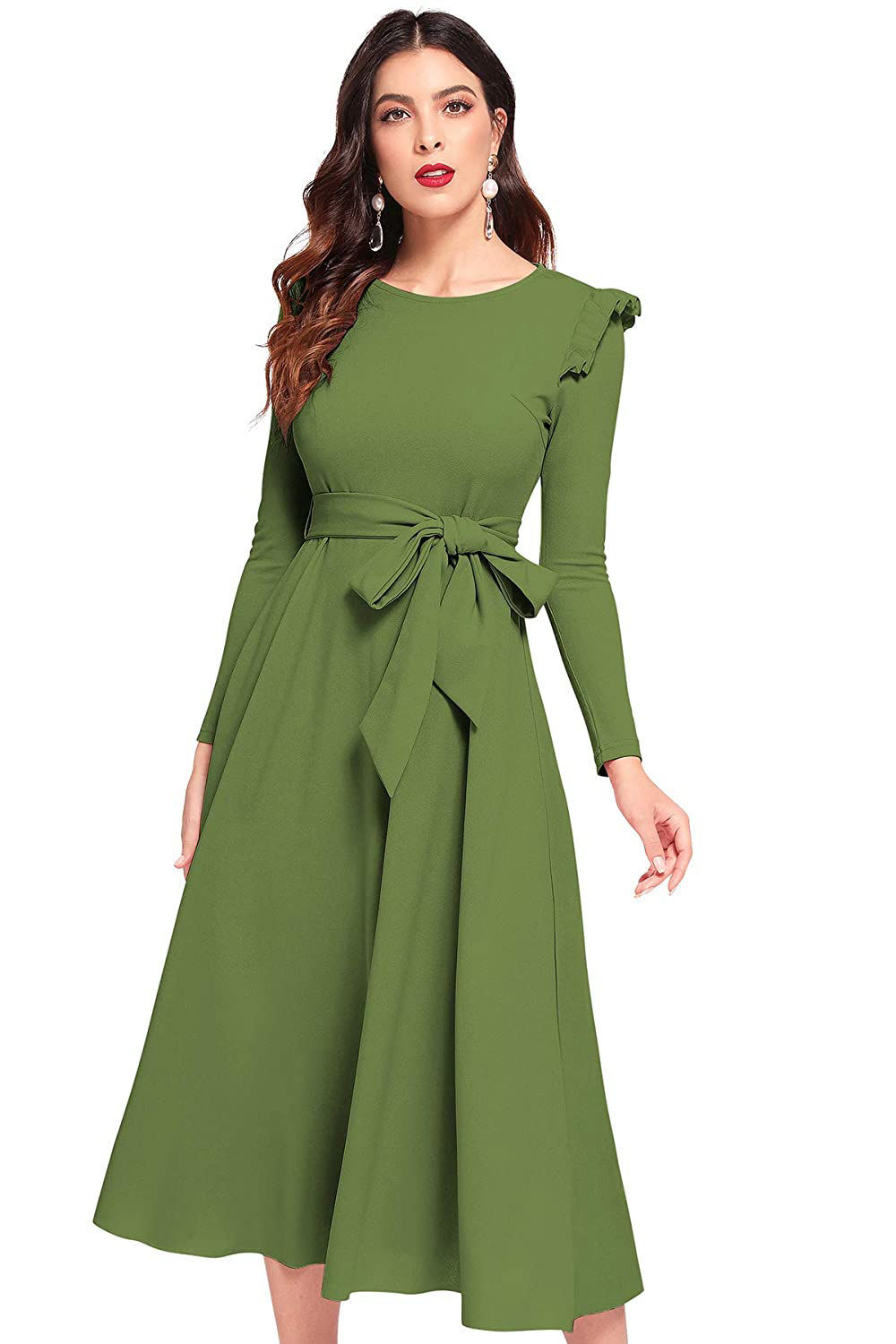 ILLI London. Full sleeve A-line Maxi Dress