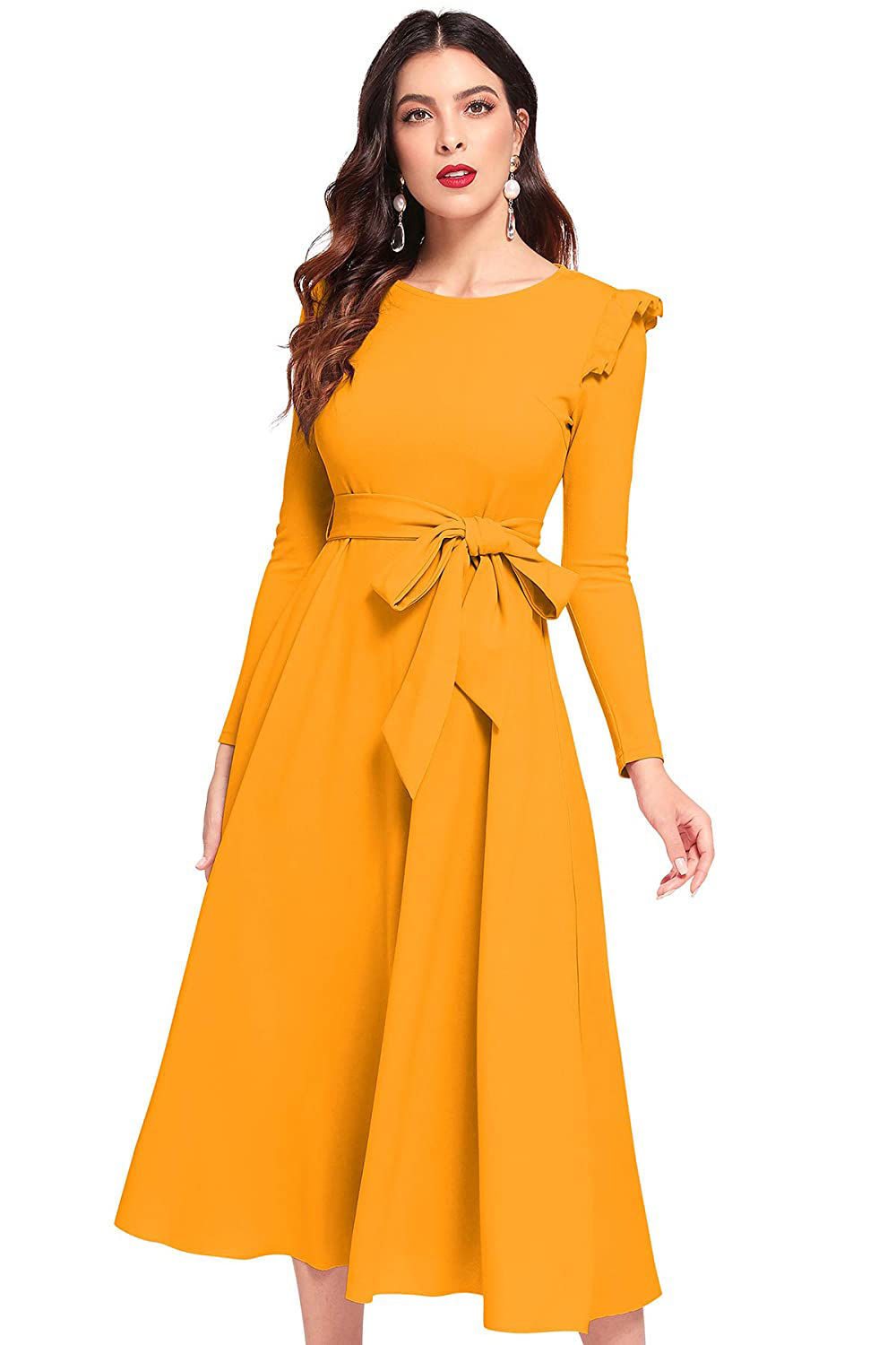 ILLI London. Full sleeve Aline Maxi Dress