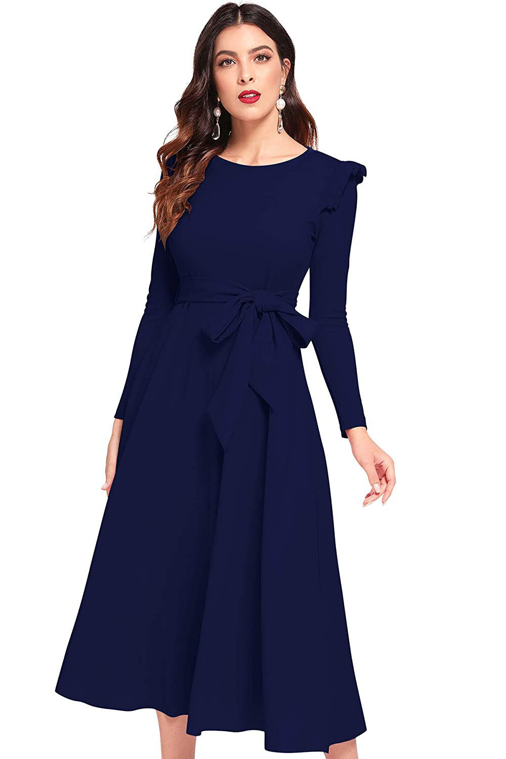 ILLI London. Full sleeve A-line Maxi Dress