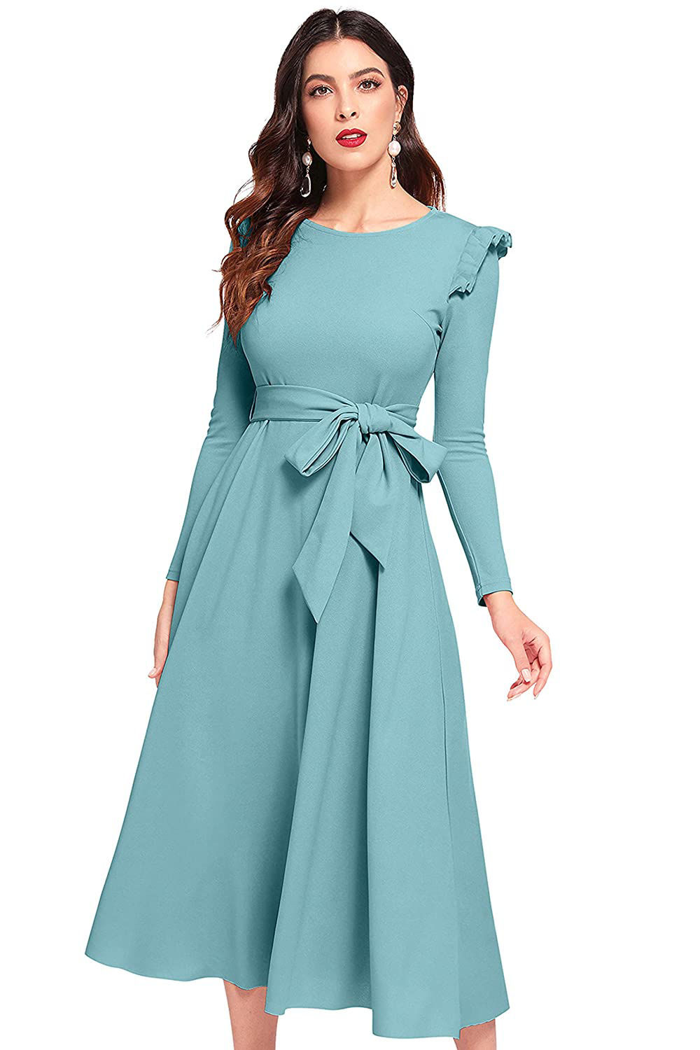 ILLI London. Full sleeve A-line Maxi Dress