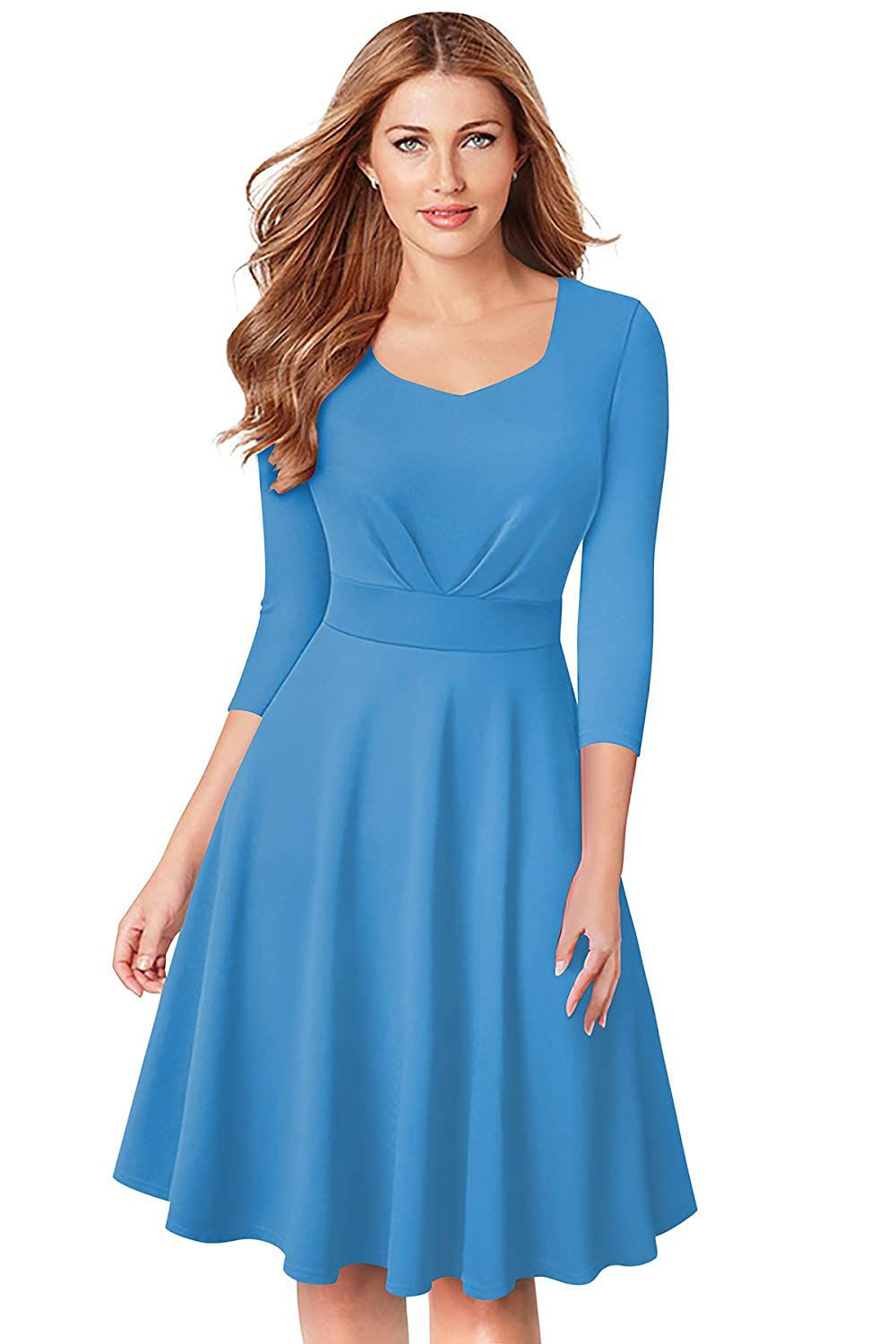 ILLI London. Sweetheart neck A-line Knee length Dress