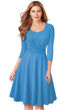 Picture of Sweetheart neck A-line Knee length Dress