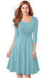 Picture of Sweetheart neck A-line Knee length Dress