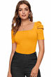 Picture of Puff half sleeve  square neck top
