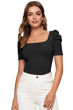 Picture of Puff half sleeve  square neck top