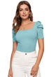 Picture of Puff half sleeve  square neck top