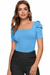 Picture of Puff half sleeve  square neck top