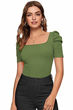 Picture of Puff half sleeve  square neck top