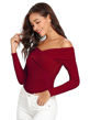 Picture of Off shoulder cross slim fit Top