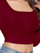 Picture of Full sleeve square neck crop top
