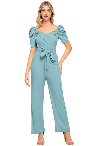 Picture of Women's Cocktail SWEETHEART NECK Maxi Jumpsuit